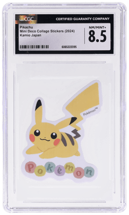 2024 Pokemon Kamio Mini Deco Collage Sticker Japanese Pikachu CGC 8.5