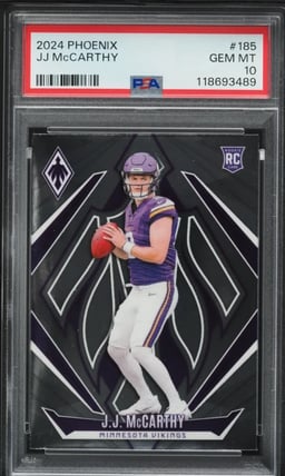 2024 Panini Phoenix JJ McCarthy ROOKIE #185 PSA 10 GEM MINT