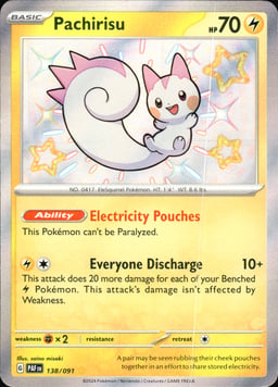 2024 Pachirisu #138 Paldean Fates