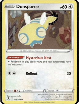 2021 Dunsparce #207 Fusion Strike
