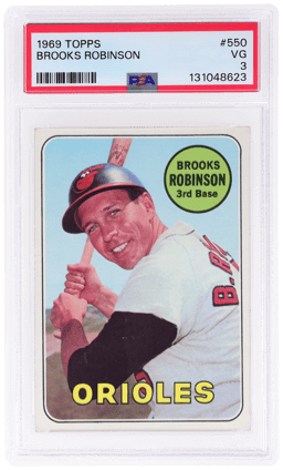1969 Topps Brooks Robinson #550 PSA 3