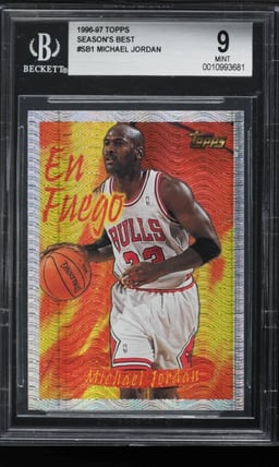 1996 Topps Season's Best Michael Jordan #1 BGS 9 MINT