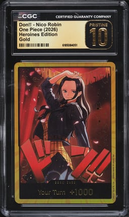 2026 One Piece Heroines Edition Gold Don!! Nico Robin CGC 10 PRISTINE