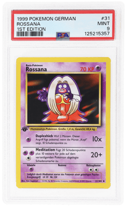 1999 Pokemon Base Set German 1st Edition Jynx #31 PSA 9