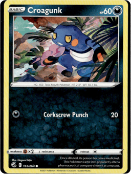 2021 Croagunk #165 Fusion Strike