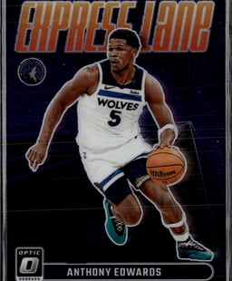 2023 Anthony Edwards #24 Donruss Optic Express Lane