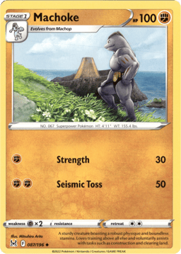 2022 Machoke #87 Lost Origin