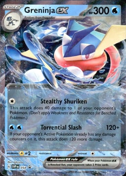 2023 Greninja ex #54 Scarlet & Violet Black Star Promos