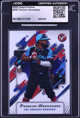 2025 Topps Pristine Teoscar Hernandez #290 CGC AUTH