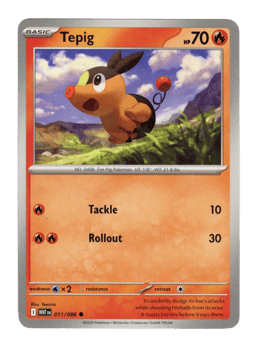 2025 Tepig #11 White Flare