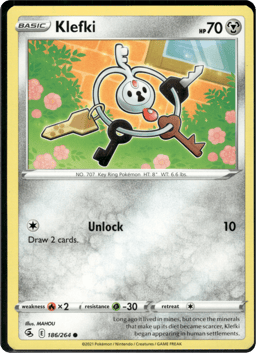 2021 Klefki #186 Fusion Strike