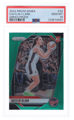 2024 Panini Prizm WNBA Green Prizm Caitlin Clark #22 PSA 10