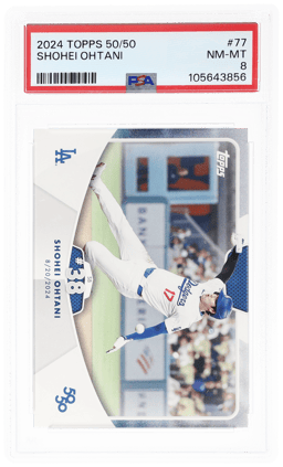 2024 Topps 50 50 Shohei Ohtani #77 PSA 8