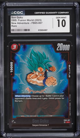 2025 Dragon Ball Super Fusion World New Adventure Son Goku #FB05-007 CGC 10 GEM MINT