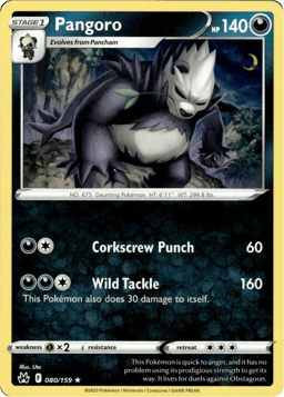 2023 Pangoro #80 Crown Zenith