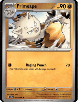 2024 Primeape #46 Paldean Fates