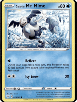 2020 Galarian Mr. Mime #35 Darkness Ablaze