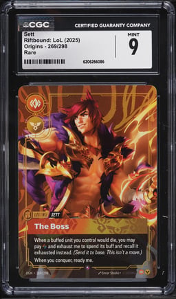 2025 Riftbound League Of Legends LoL Origins Sett #269 CGC 9 MINT