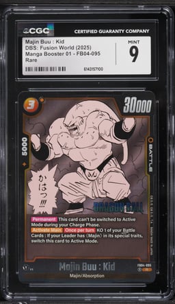2025 Dragon Ball Super Fusion World Manga Booster 01 Majin Buu: Kid #FB04-095 CGC 9 MINT