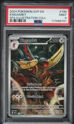 2024 Pokemon SV Black Star Promo Illustration Collection Kingambit #130 PSA 9