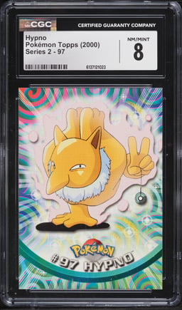2000 Topps Pokemon Series 2 Hypno #97 CGC 8 NM-MT