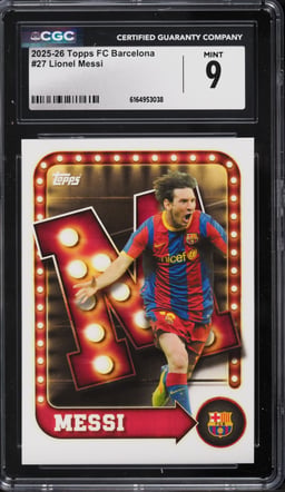 2025 Topps FC Barcelona Lionel Messi #27 CGC 9 MINT