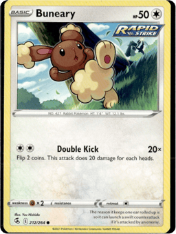 2021 Buneary #212 Fusion Strike