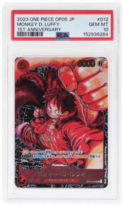 2023 One Piece Awakening of the New Era Japanese Special Art Monkey D. Luffy #ST01-012 PSA 10