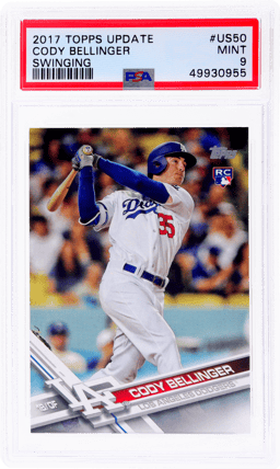 2017 Topps Update Swinging Cody Bellinger #US50A PSA 9