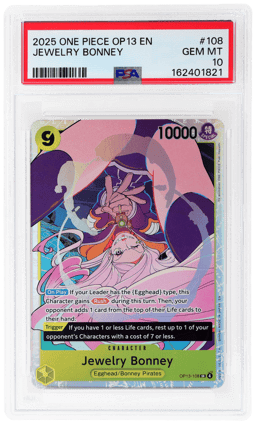 2025 One Piece Carrying On His Will Jewelry Bonney #OP13-108 PSA 10