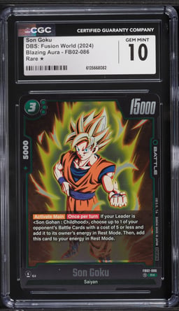 2024 Dragon Ball Super Fusion World Blazing Aura Son Goku #FB02-086 CGC 10 GEM MINT