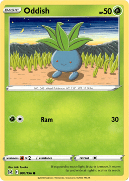 2022 Oddish #1 Lost Origin