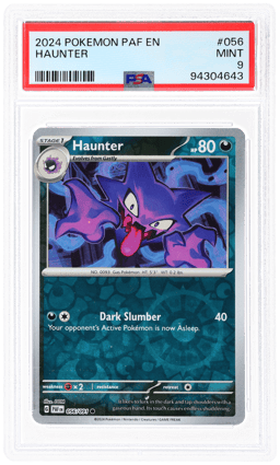 2024 Pokemon Paldean Fates Haunter #056 PSA 9