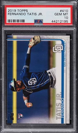 2019 Topps Fernando Tatis Jr. ROOKIE RC #410 PSA 10 GEM MINT