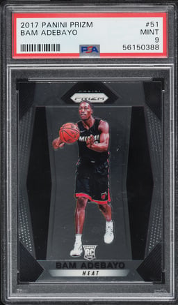 2017 Panini Prizm Bam Adebayo ROOKIE #51 PSA 9 MINT