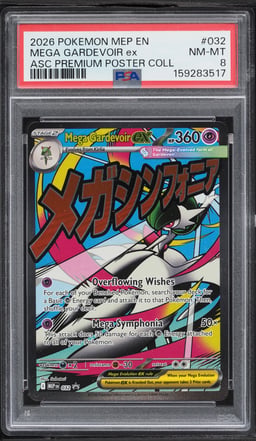 2026 Pokemon Mega Evolution Promo Ascended Heroes Premium MA Mega Gardevoir Ex #32 PSA 8 NM-MT