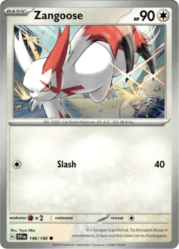 2023 Zangoose #146 Scarlet & Violet