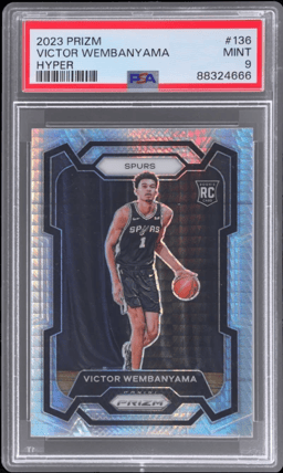 2023 Panini Prizm Hyper Prizm Victor Wembanyama #136 PSA 9