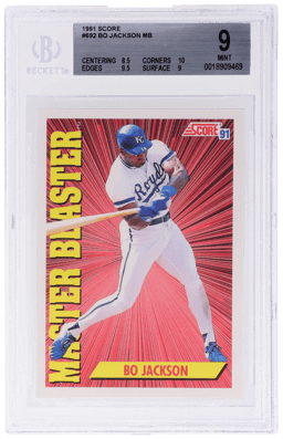 1991 Score Bo Jackson #692 BGS 9