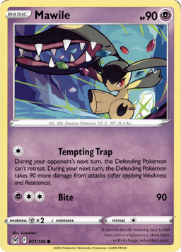 2022 Mawile #71 Lost Origin