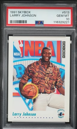 1991 Skybox Basketball Larry Johnson ROOKIE #513 PSA 10 GEM MINT