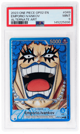 2023 One Piece Paramount War Alternate Art Emporio Ivankov #OP02049 PSA 9