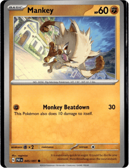 2024 Mankey #45 Paldean Fates