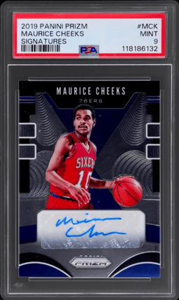 2019 Panini Prizm Signature Maurice Cheeks #SG-MCK PSA 9