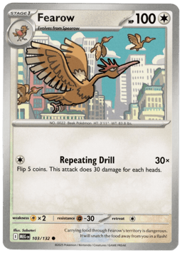 2025 Fearow #103 Mega Evolution
