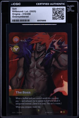 2025 Riftbound League Of Legends Origins Overnumbered Sett #310 CGC AUTH