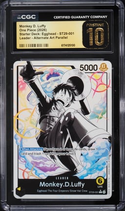 2026 One Piece Starter Deck: Egghead Leader Monkey D. Luffy #ST29-001 CGC 10 PRISTINE