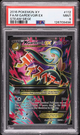 2016 Pokemon XY Steam Siege Full Art M Gardevoir EX #112 PSA 9 MINT