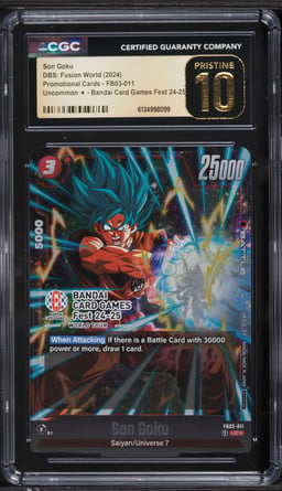 2024 Dragon Ball Super Fusion World Promo Bandai Game Fest '24-'25 Goku CGC 10 PRISTINE