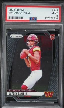 2024 Panini Prizm Jayden Daniels ROOKIE #347 PSA 9 MINT